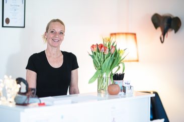 Receptionen med Ingrid Engström, Iyengar Yogacenter i Björkekäss Göteborg