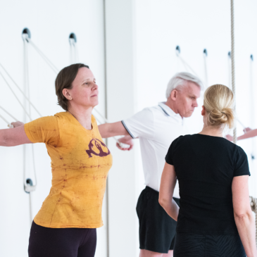 Instruktioner under pass i Iyengaryoga